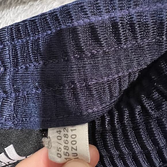 Adidas Dazzle Shorts Mens 2XL Blue Silk Three Stripes Athletic Gym Basketball - Picture 5 of 11